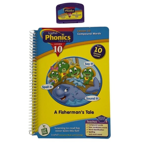 LeapFrog LeapPadPhonics Mixed Lot 5 Books & 5 Cartridges Lessons 1 4 5 9 & 10 - Picture 6 of 6